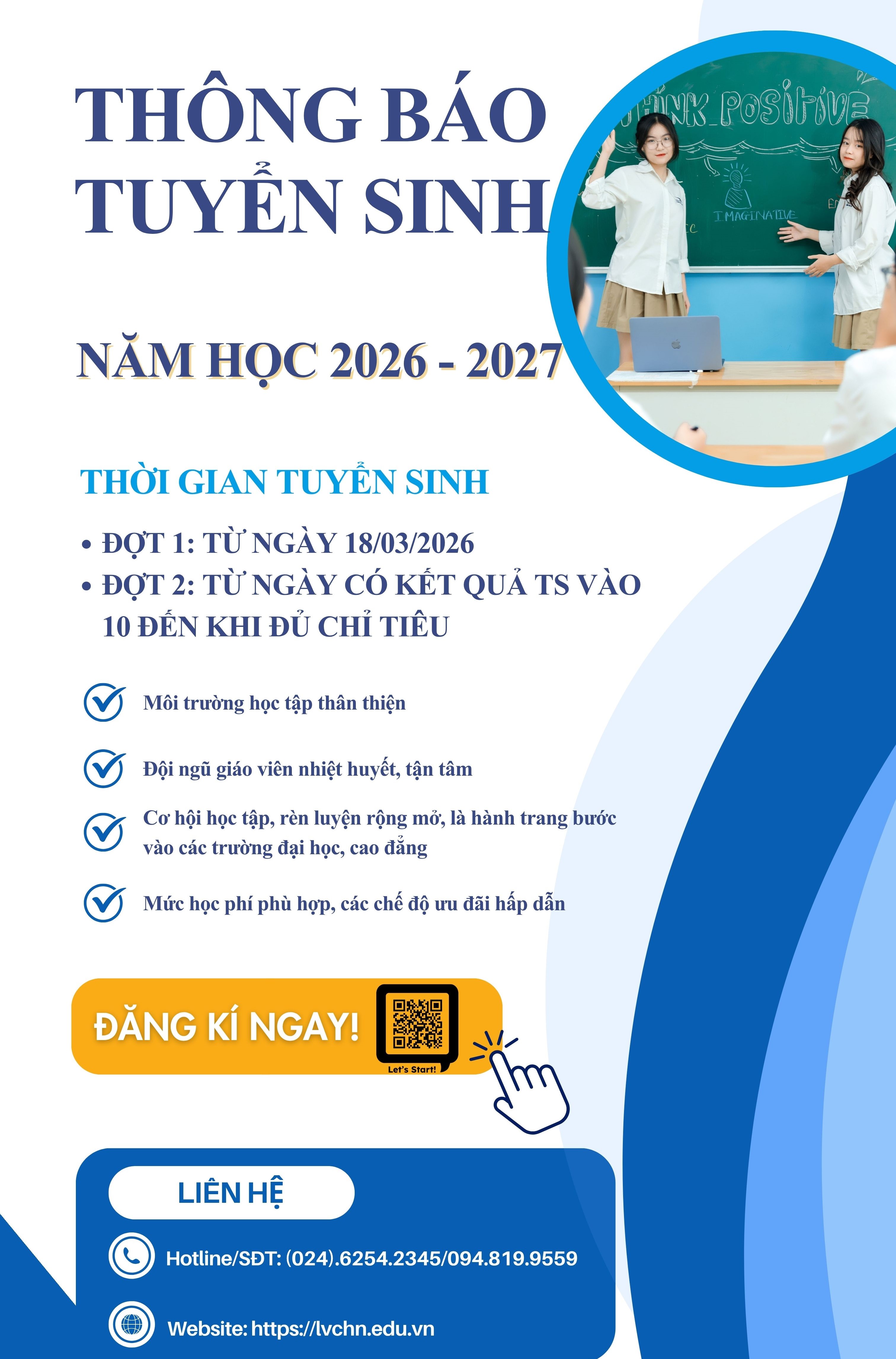 Quy chế tuyển sinh năm học 2026 - 2027